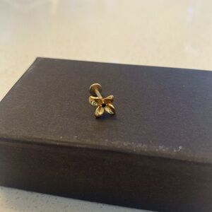 Regal Rose “gold” flower stud